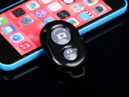 검은색 블루투스 셀카 촬영 버튼 _ 스마트폰 무선 미니 리모컨